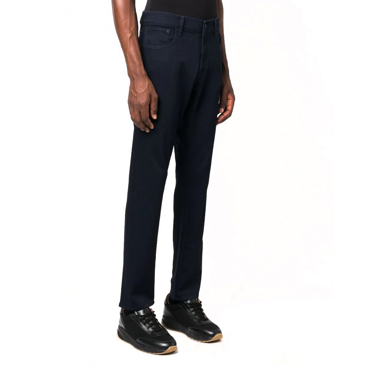 RALPH LAUREN PURPLE Aptempti džinsai vyrams, Mėlyna, Full length slim jeans 3