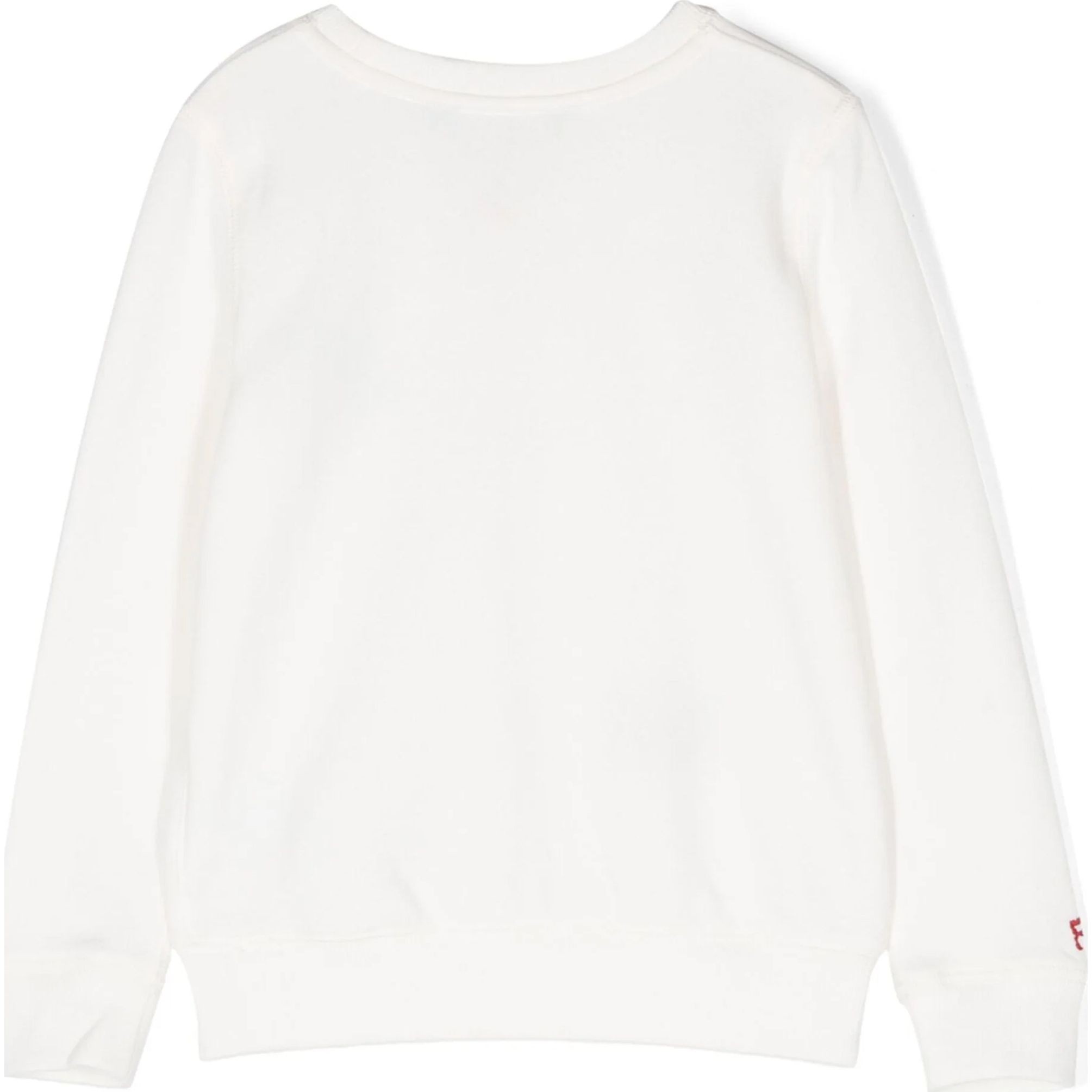 RALPH LAUREN KIDS Sportinis nertinis mergaitėms, Balta, Long sleeve bear sweatshirt 2