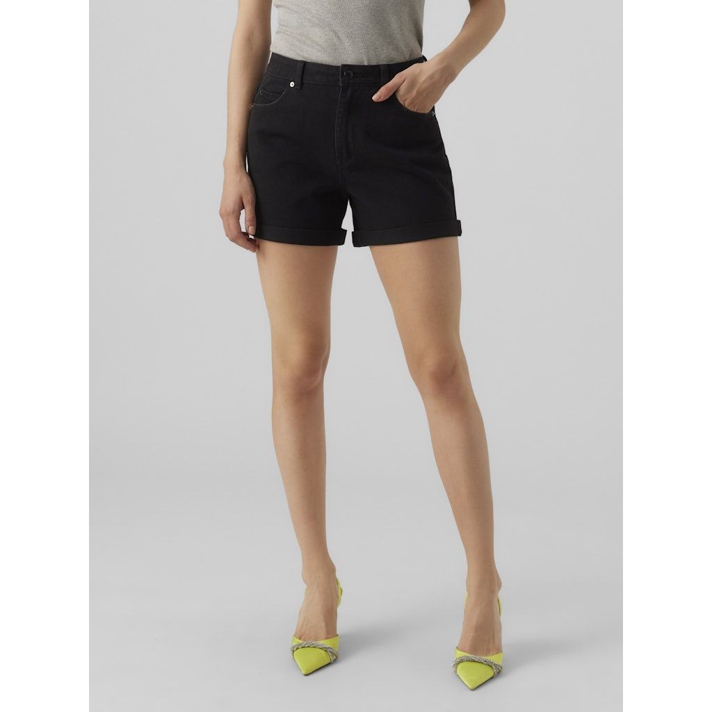 VERO MODA Šortai moterims, Juoda, VMZURI HR LOOSE SHORT 3
