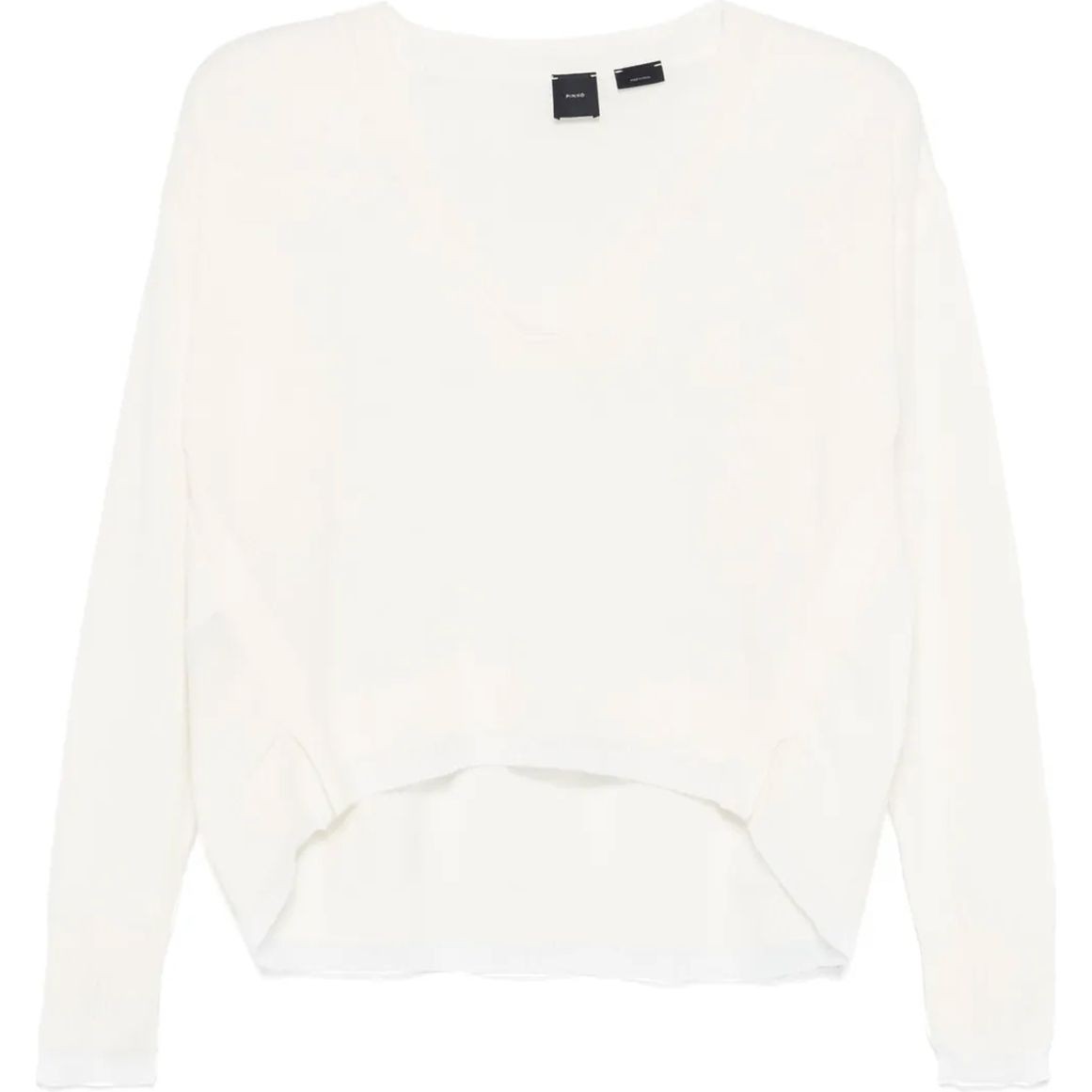 PINKO Megztinis moterims, Balta, Knitted sweater