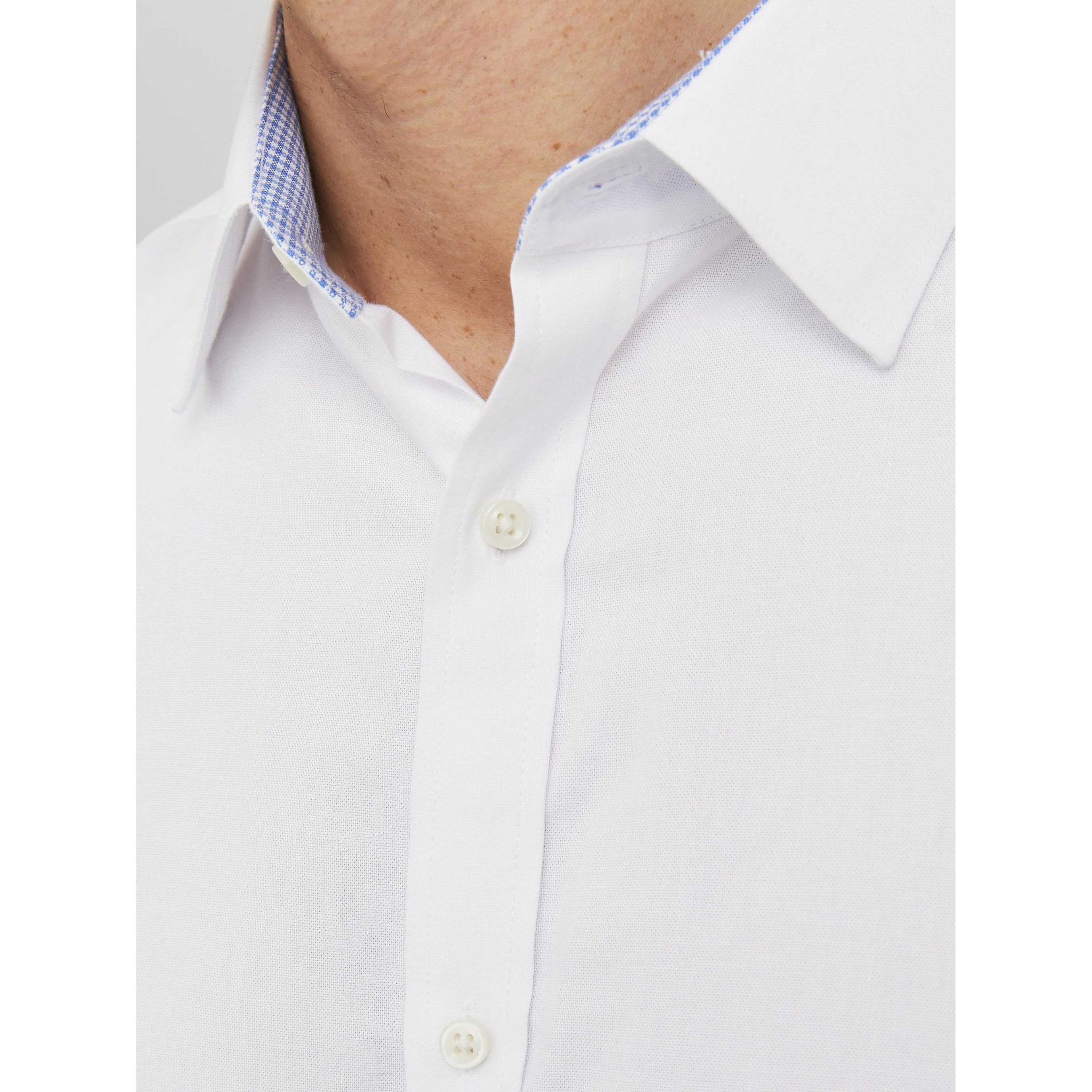 JACK & JONES Marškiniai vyrams, Balta, JPRBLABELFAST SHIRT L/ 6
