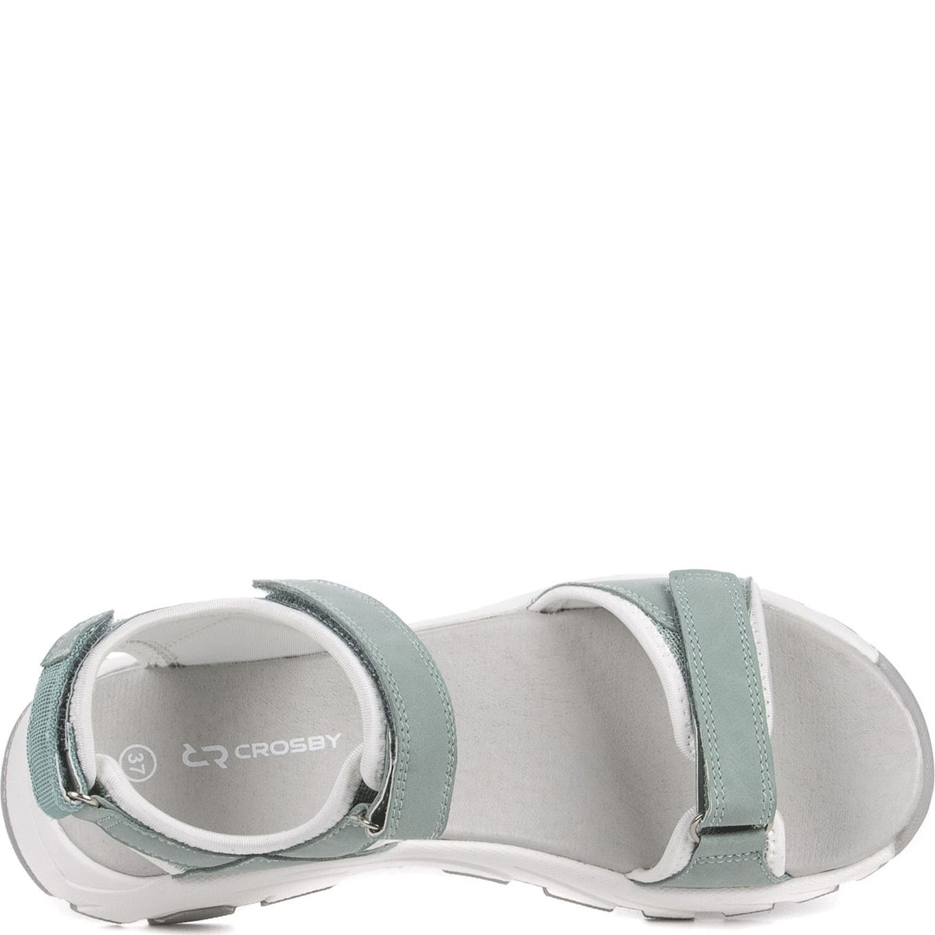 CROSBY Basutės moterims, Žalia, SANDALS 4