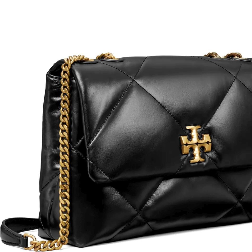 TORY BURCH Rankinė per petį moterims, Juoda, Kira diamond shoulder bag 3