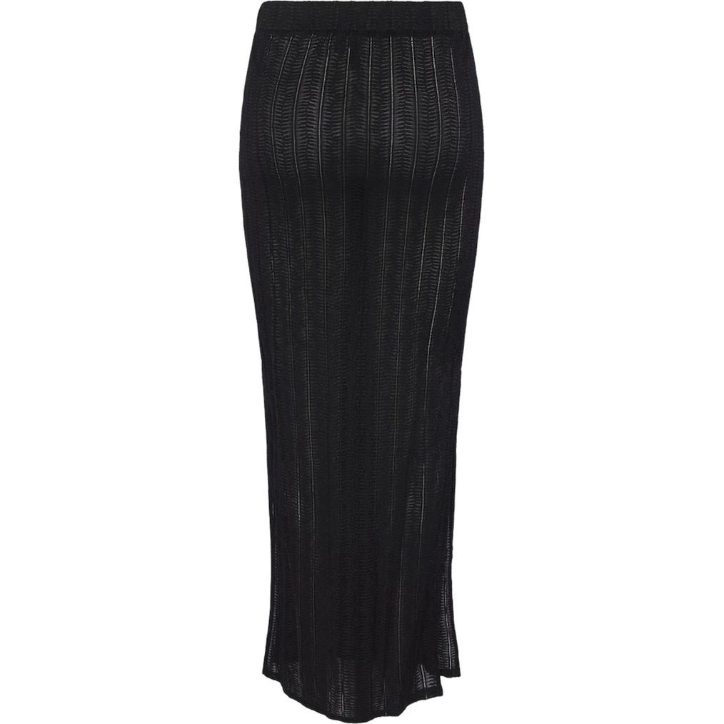 PIECES Midi sijonas moterims, Juoda, Pcafie midi skirt 2