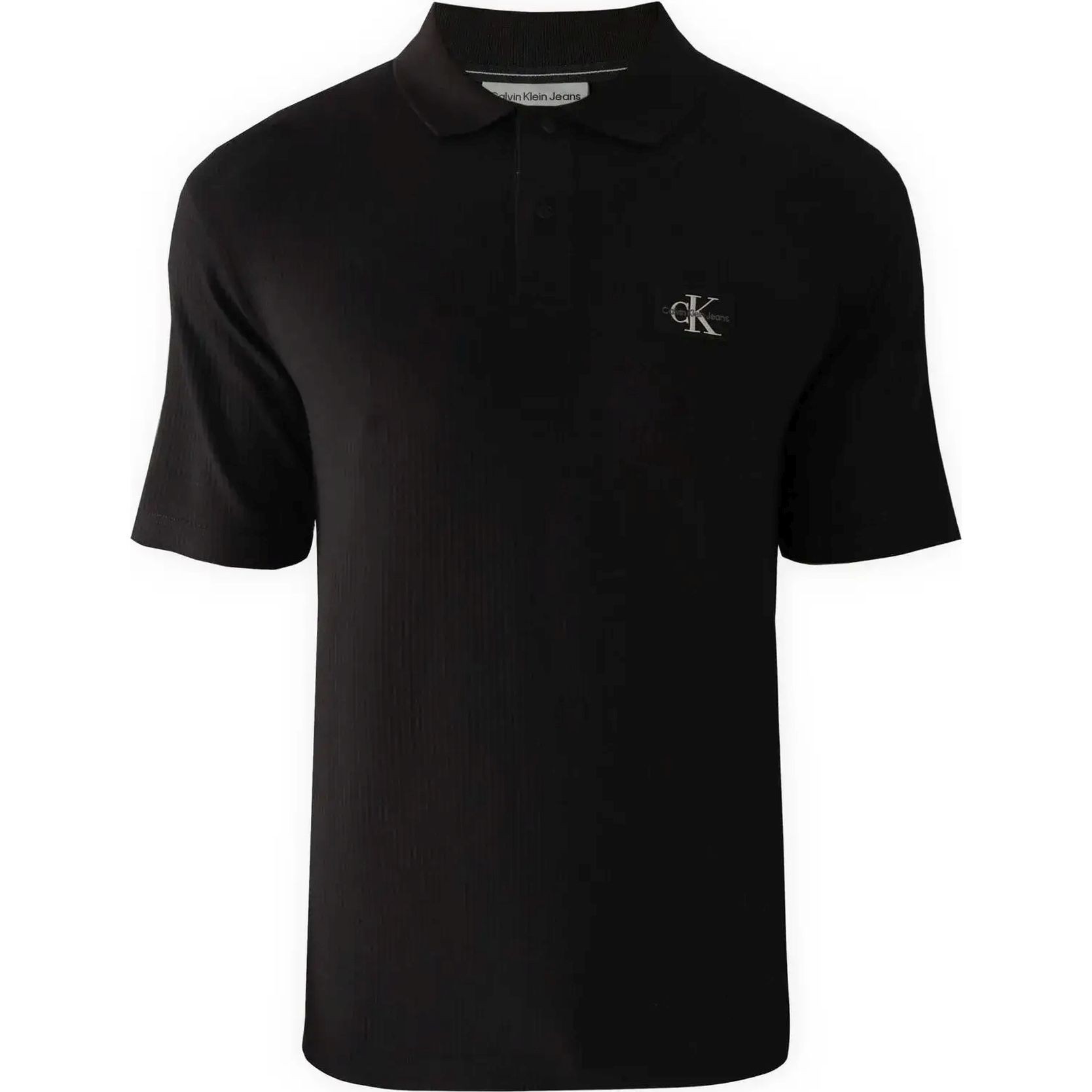 CALVIN KLEIN JEANS Polo marškiniai trumpos rank. vyrams, Juoda, S/s polo 1
