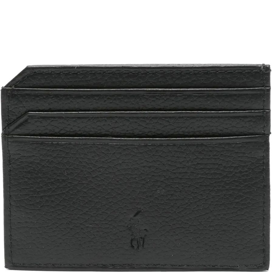 POLO RALPH LAUREN Kortelių dėklas vyrams, Juoda, Card case-card case-small 1