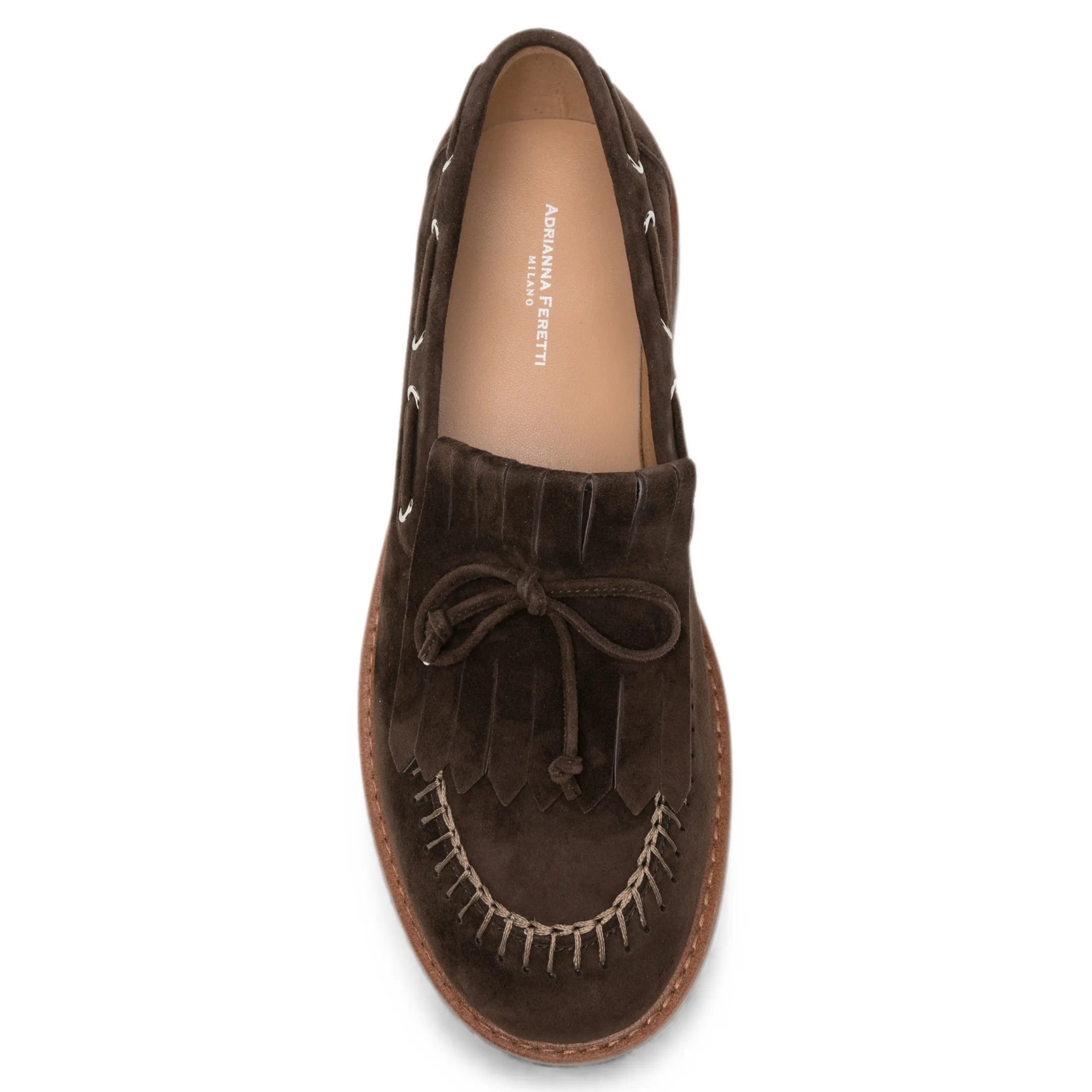 ADRIANNA FERETTI Mokasinai moterims, Ruda, Mocasins 4