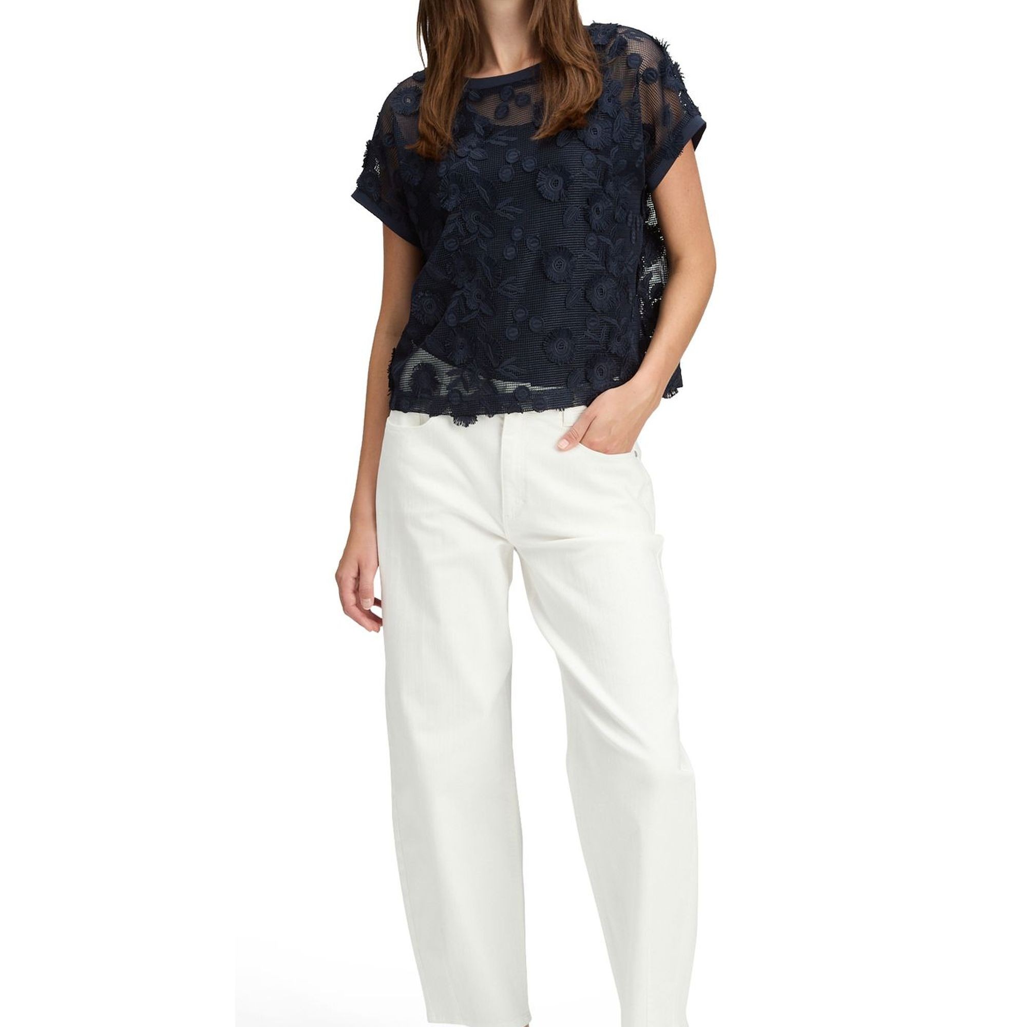 BETTY & CO Kelnės moterims, Balta, Pants 6694/3381 4