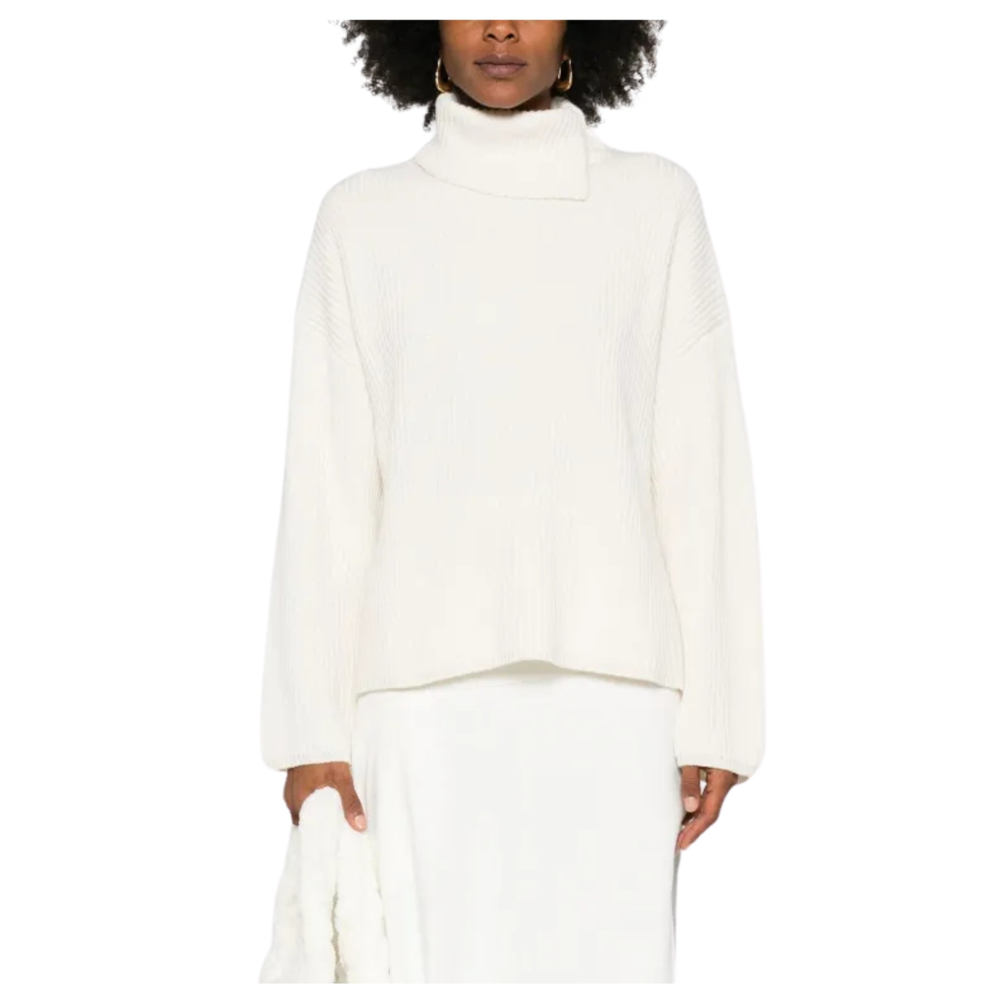 JOSEPH Megztinis su kaklu moterims, Balta, Turtleneck sweater 2