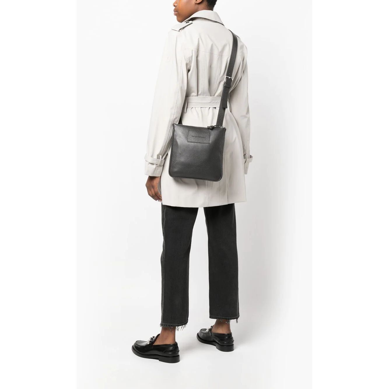 EMPORIO ARMANI Rankinė per petį vyrams, Pilka, Messenger bag 3