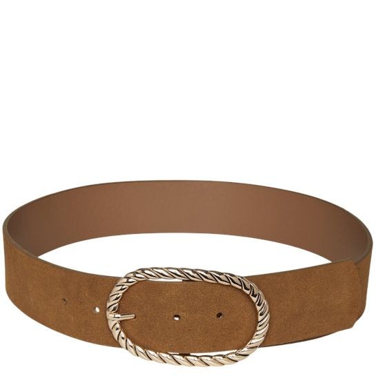 PIECES Diržas moterims, Ruda, PCKENA SUEDE BELT
