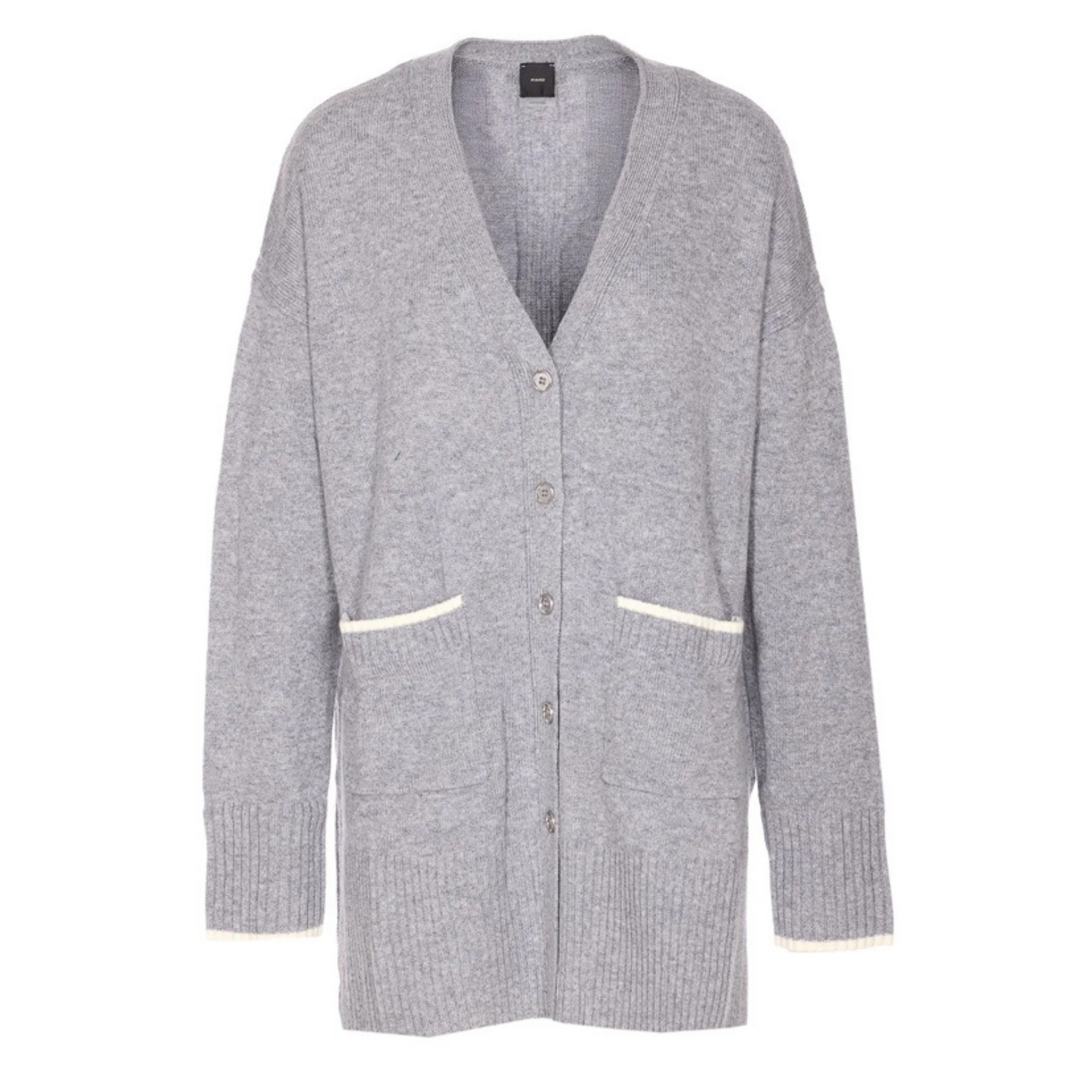 PINKO Kardiganas moterims, Pilka, Tasmania cardigan 1