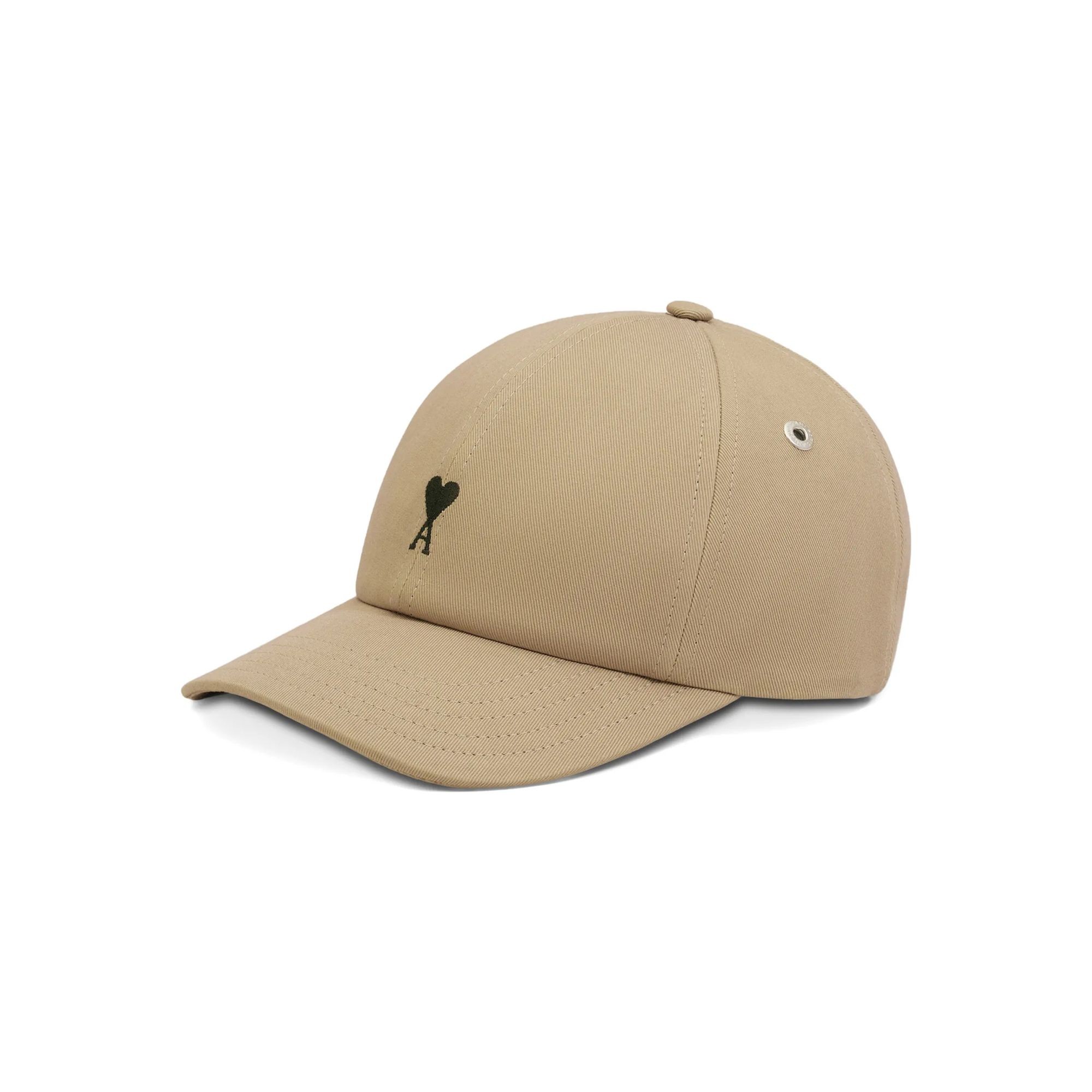 AMI PARIS Kepurė, Smėlio, Ami de coeur embroidery cap 2