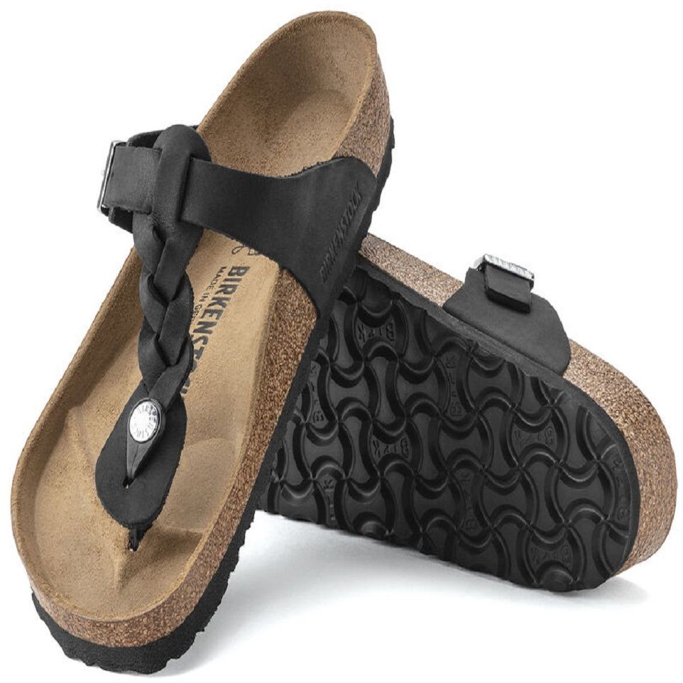 BIRKENSTOCK Šlepetės moterims, Juoda,  Gizeh Braided Slippers 3