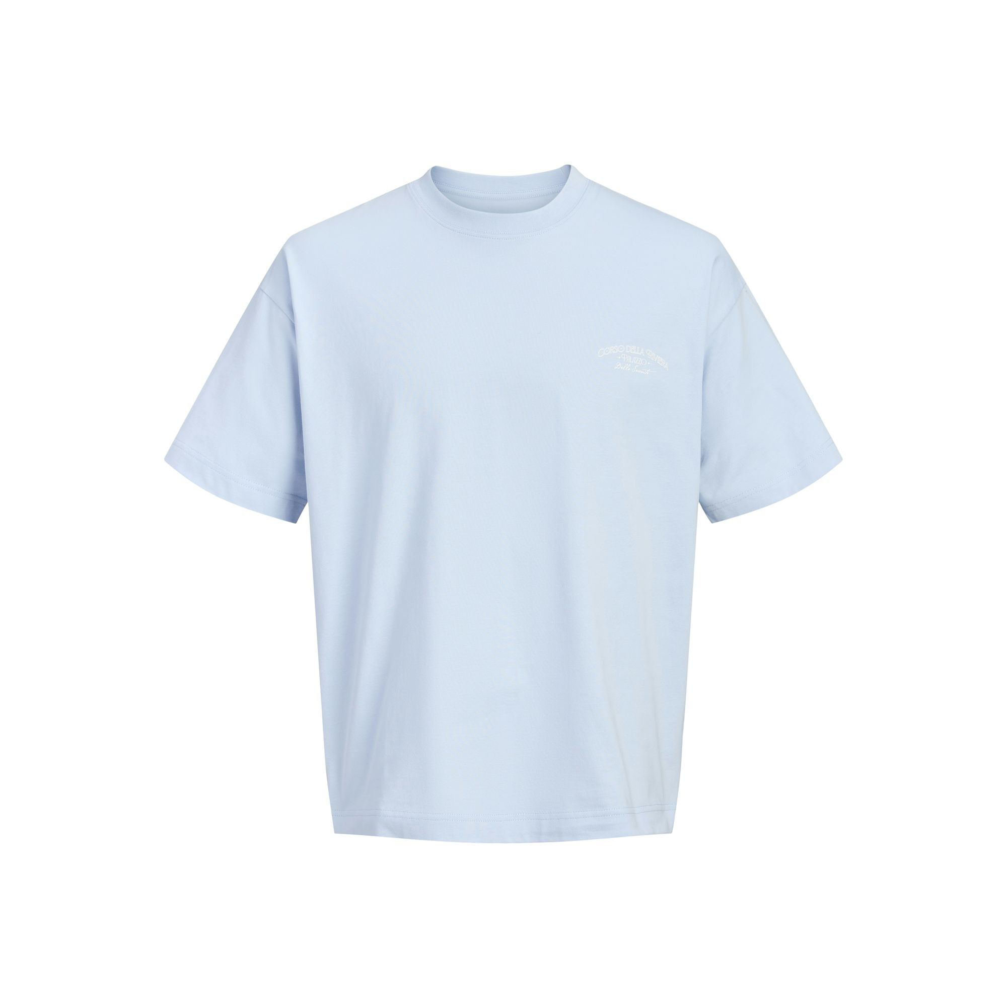JACK & JONES Marškinėliai vyrams, Mėlyna, Coted azur mono back 1