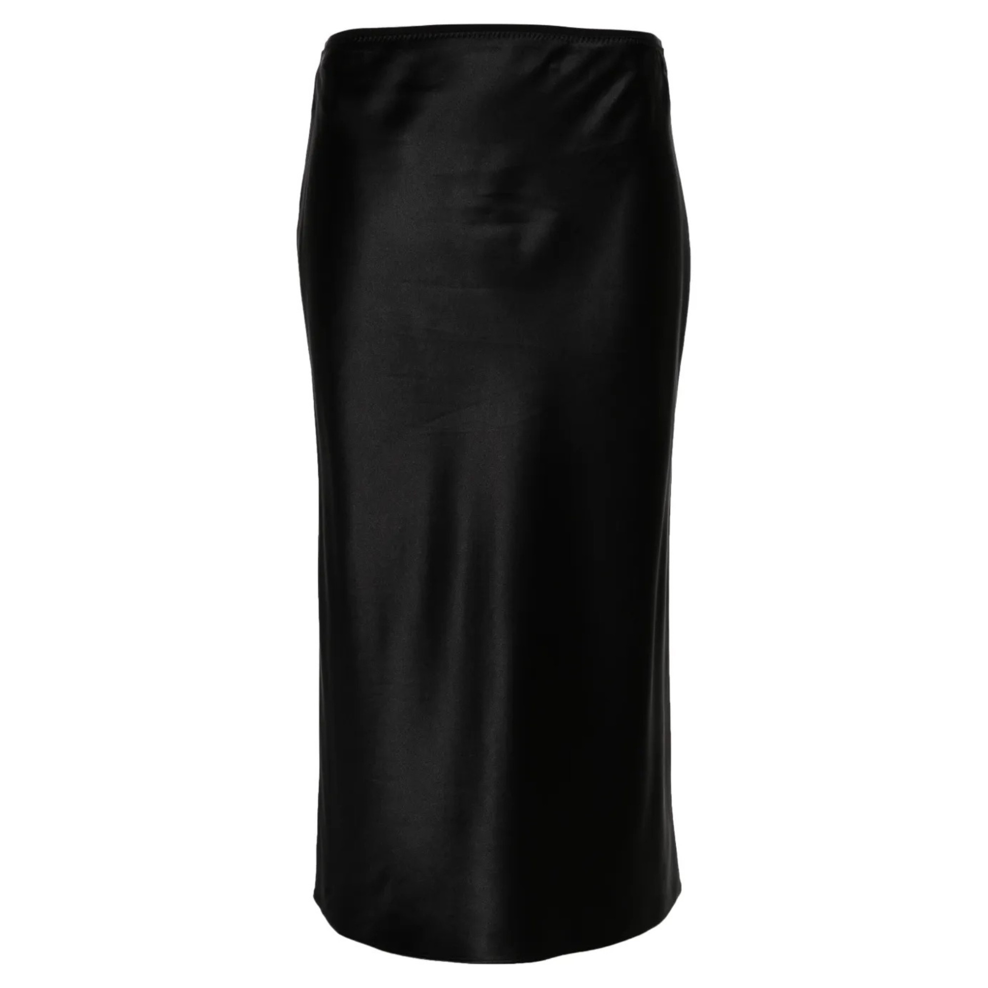 JOSEPH Midi sijonas moterims, Juoda, Elasticated-waist silk skirt
