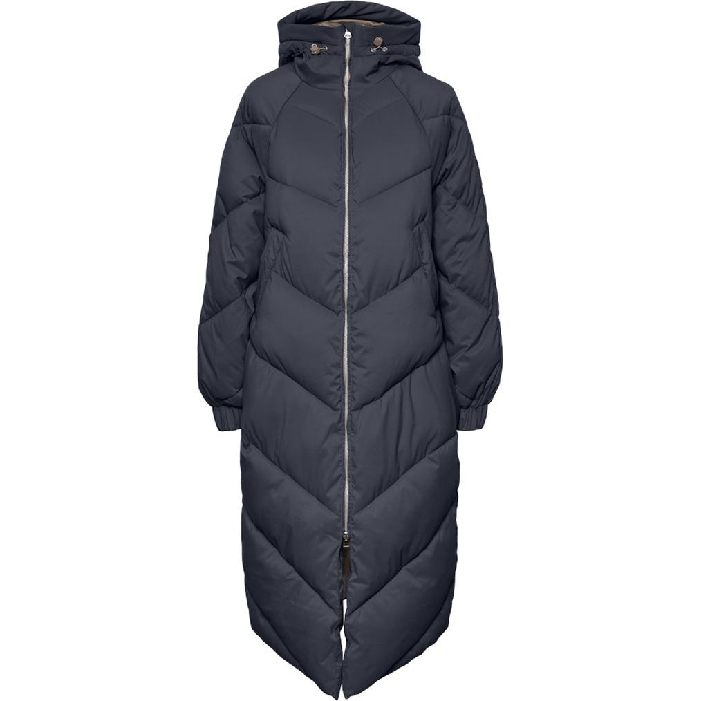 PIECES Pūkinis paltas moterims, Mėlyna, Nocelyn puffer jacket 1