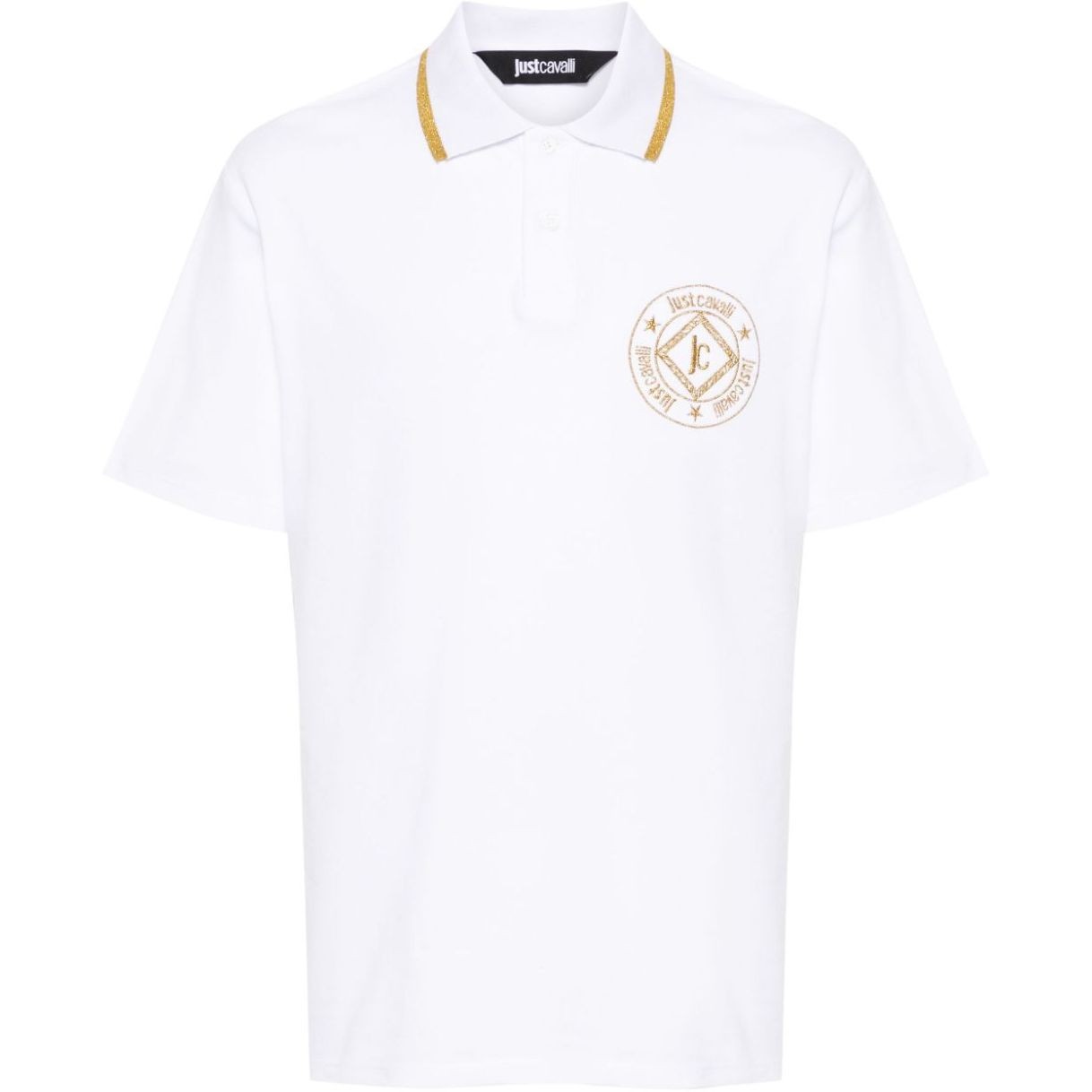 JUST CAVALLI Polo marškiniai trumpos rank. vyrams, Balta, Polo shirt