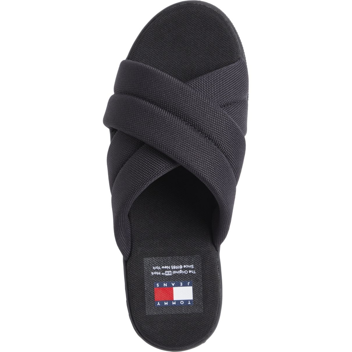 TOMMY JEANS Šlepetės moterims, Juoda, Lettering flatform sandal 3