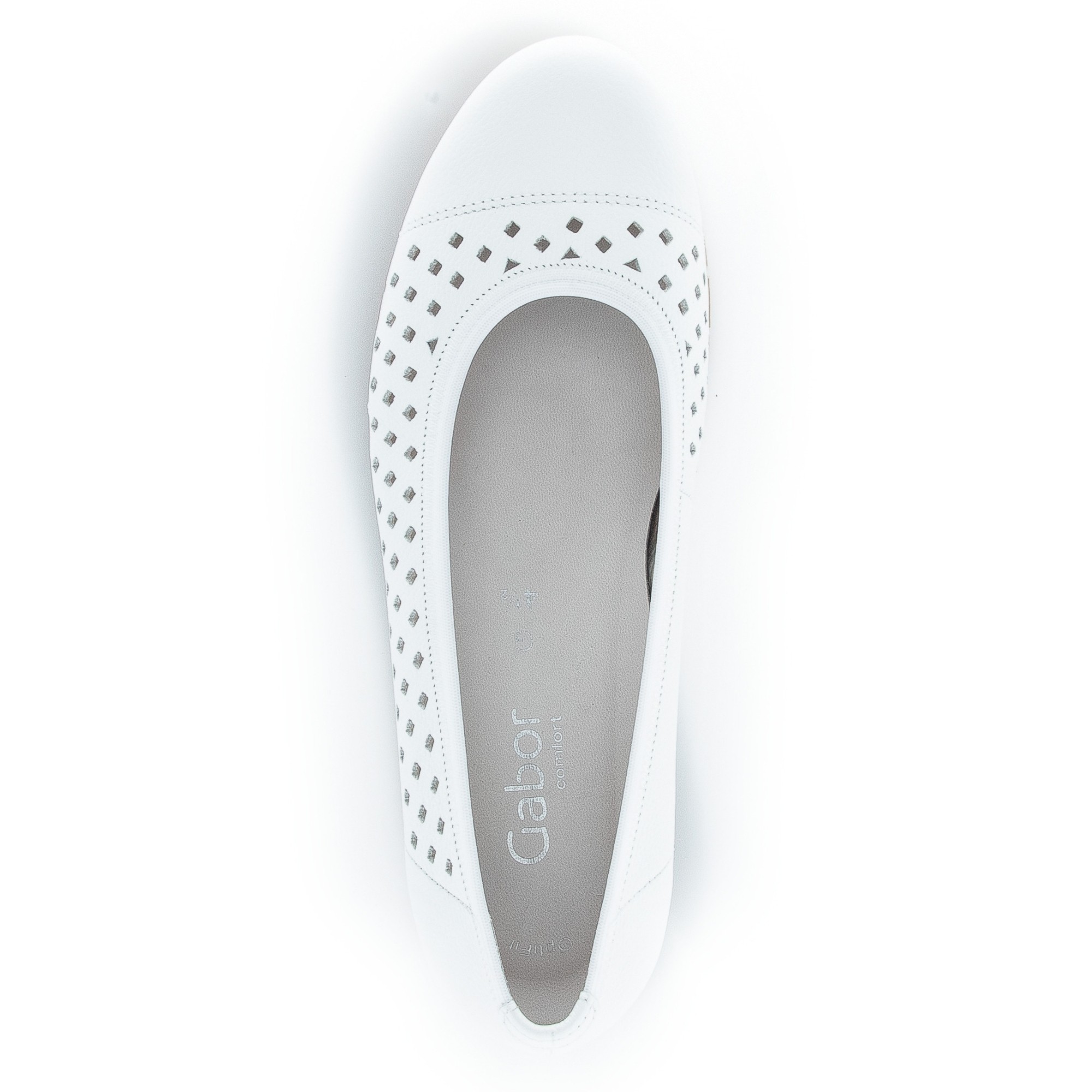 GABOR Bateliai - moterims, Balta, SHOES 4