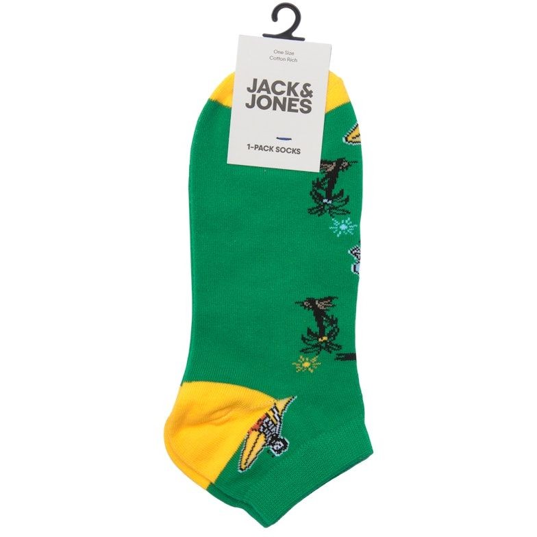 JACK & JONES Kojinės vyrams, Žalia, -JACRYDER SKULL SHOR 2