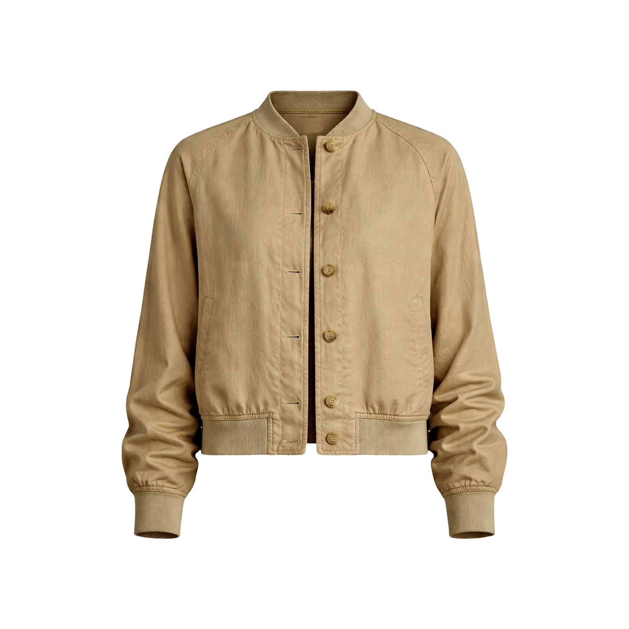 LAUREN RALPH LAUREN Bomberis moterims, Ruda, Woven-bomber-jacket 1