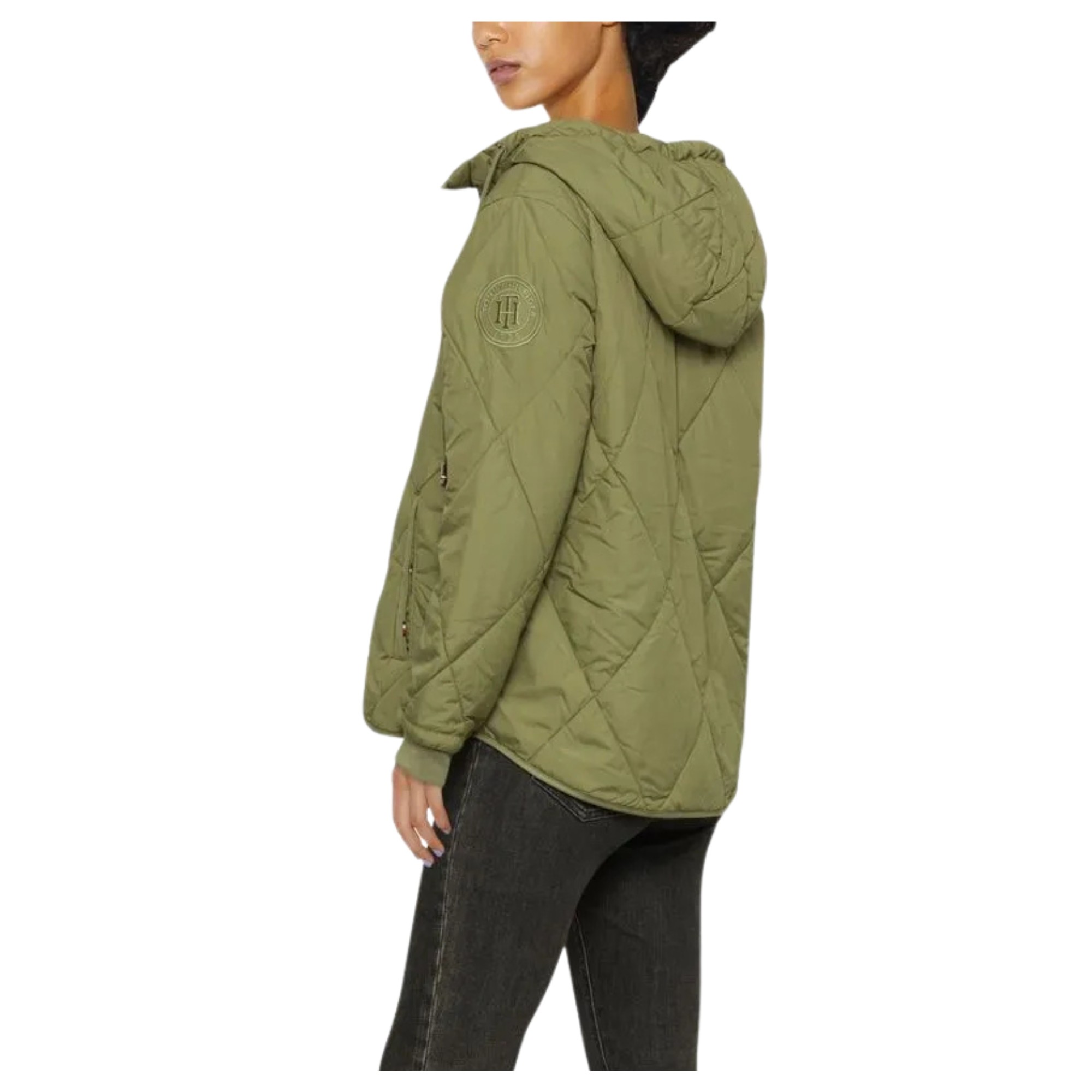 TOMMY HILFIGER Pūkinė striukė moterims, Žalia, Padded jackets 3