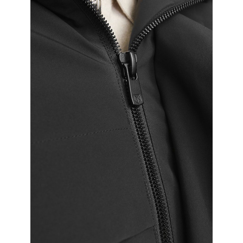 JACK & JONES Pūkinė striukė vyrams, Juoda, Wave jacket 6