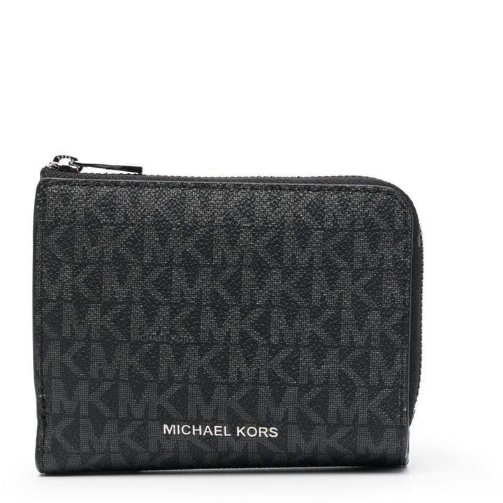 MICHAEL KORS Piniginė vyrams, Juoda, Hudson zip-around wallet  1