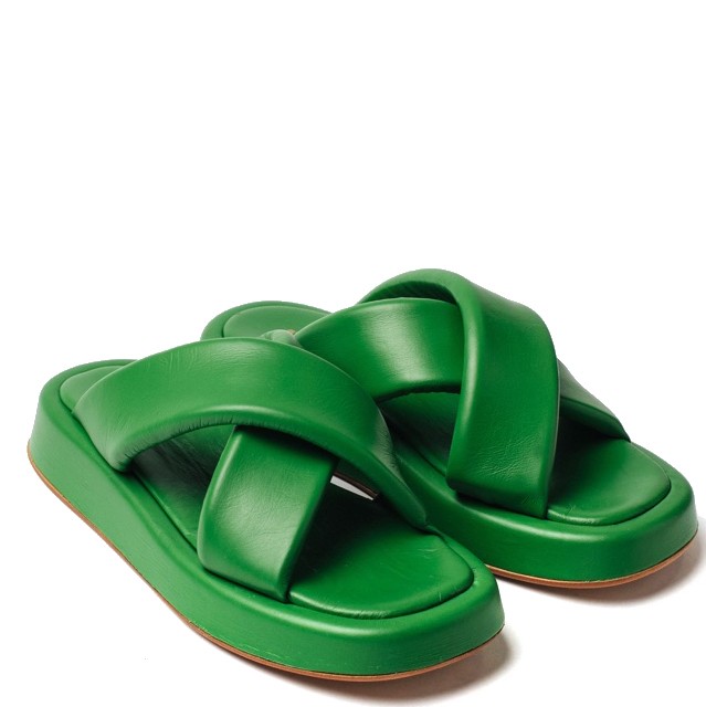 VAMSKO Šlepetės moterims, Žalia, Pillow slippers 1