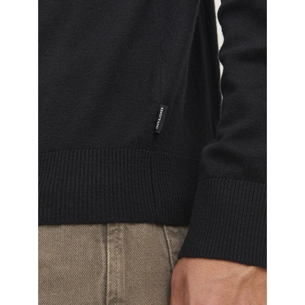 JACK & JONES Megztinis vyrams, Juoda, JJEEMIL KNIT ROLL NE 6