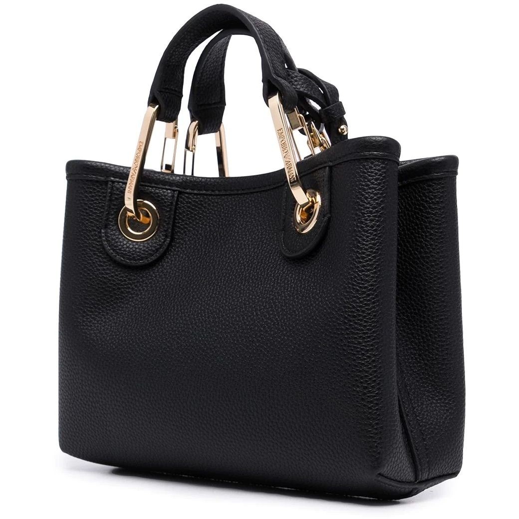 EMPORIO ARMANI Pirkinių krepšys moterims, Juoda, Shopping bag 2