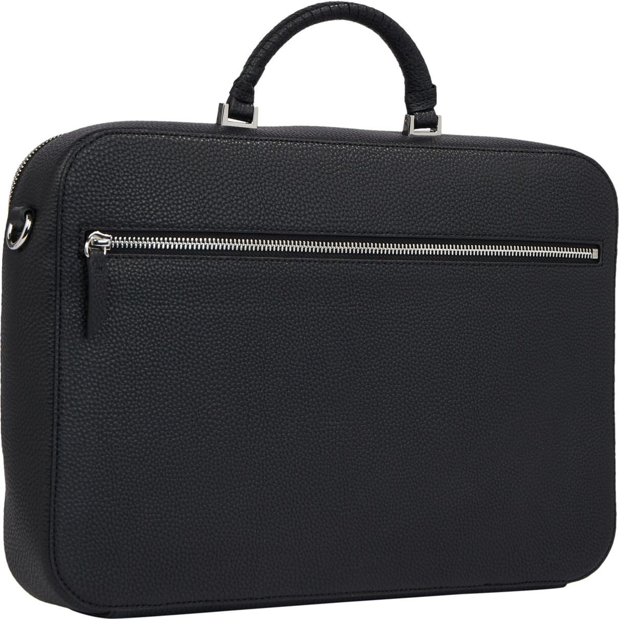 TOMMY HILFIGER Dėklas kompiuteriui moterims, Juoda, Emblem laptop bag 2