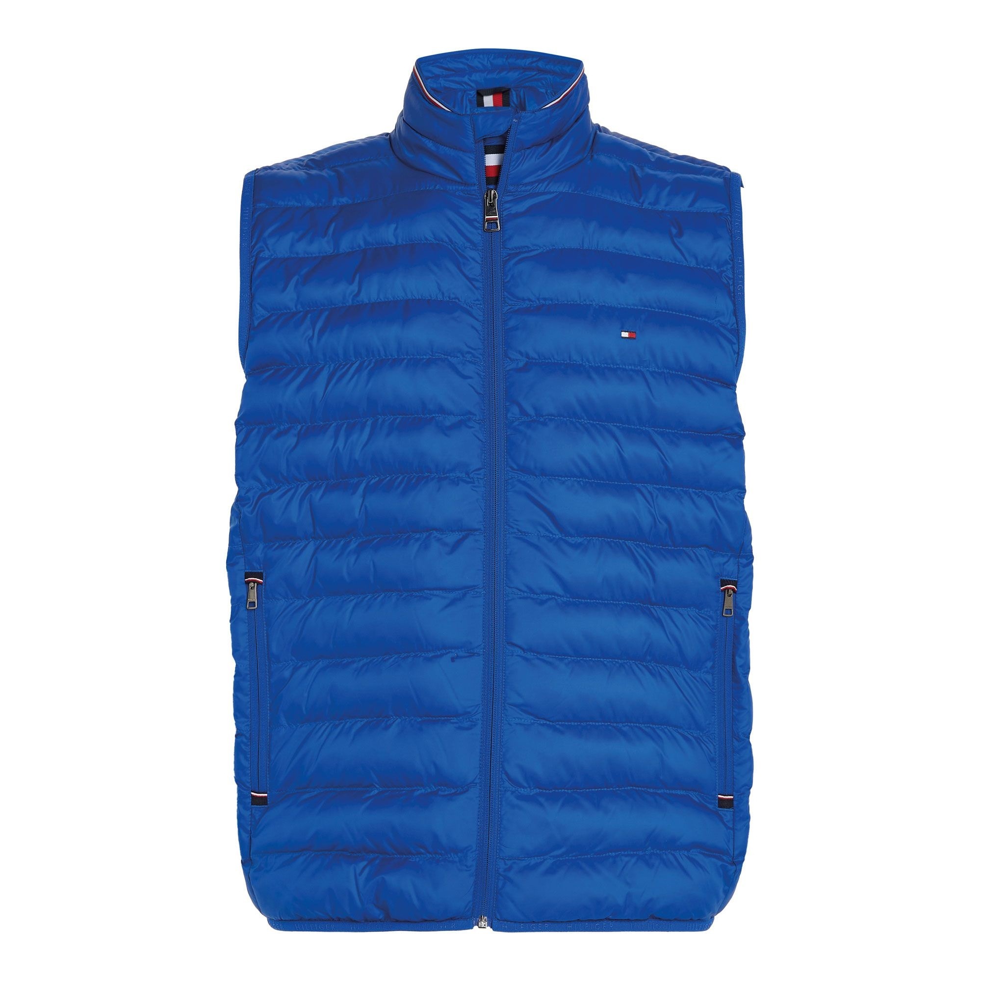 TOMMY HILFIGER Pūkinė liemenė vyrams, Mėlyna, Packable recycled vest 1