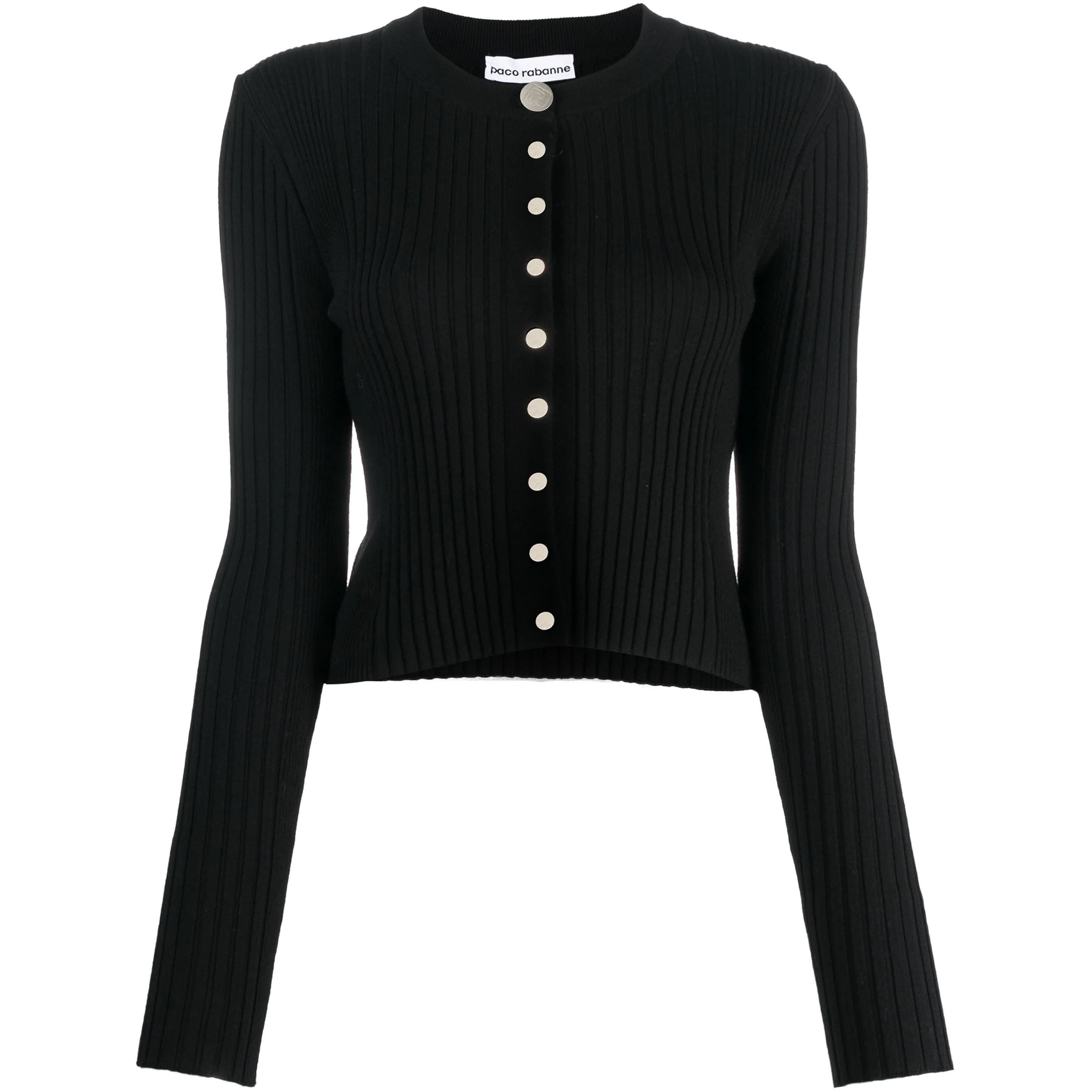 PACO RABANNE Kardiganas moterims, Juoda, Cardigans 1