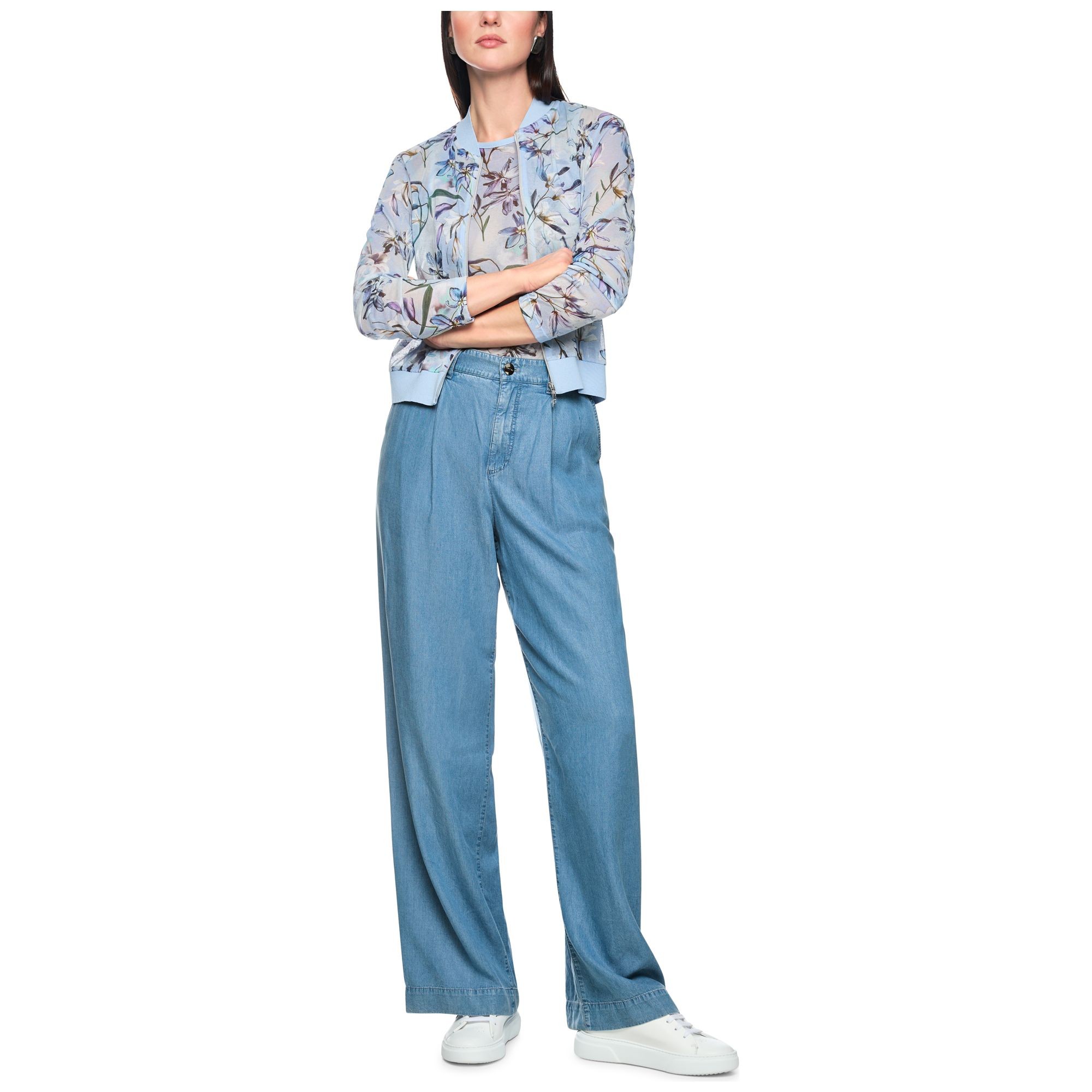 MARC CAIN Tiesūs džinsai moterims, Mėlyna, Jeans 5