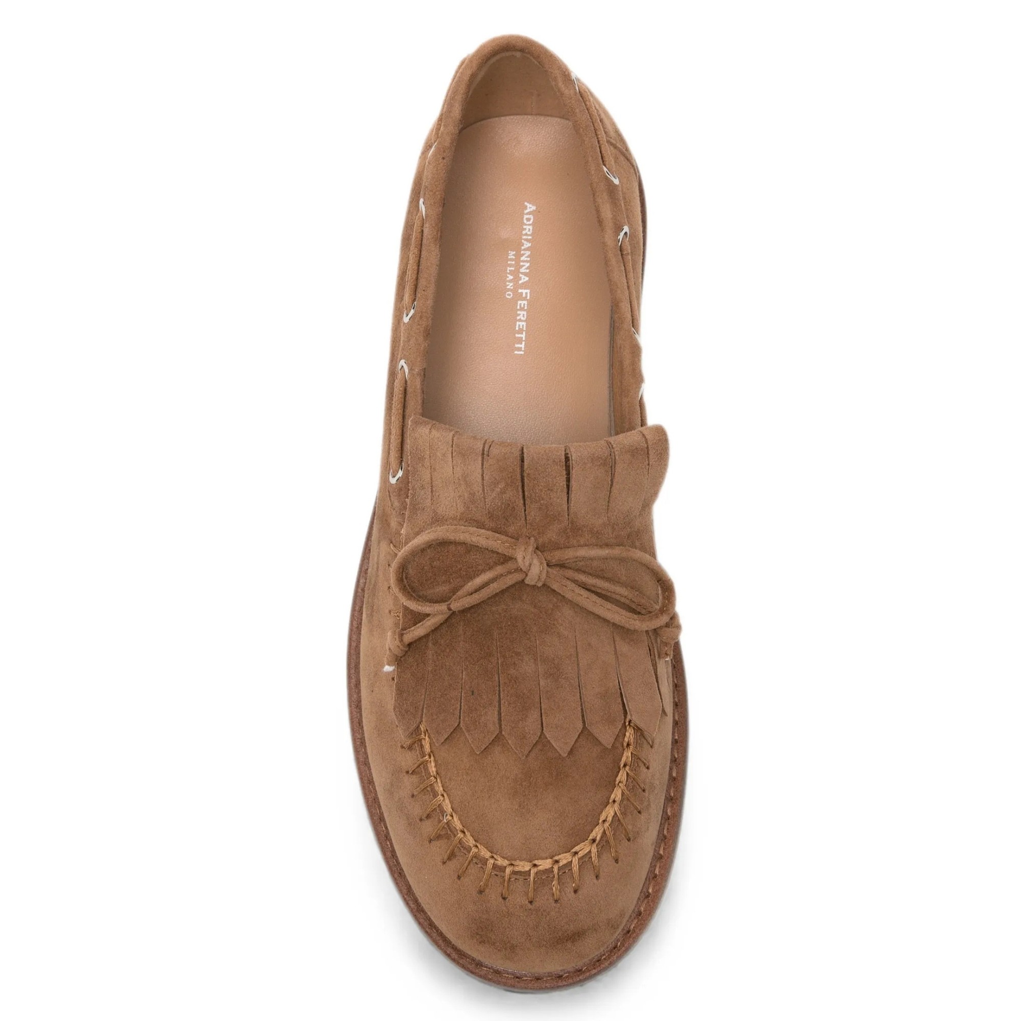 ADRIANNA FERETTI Mokasinai moterims, Ruda, Mocasins 4