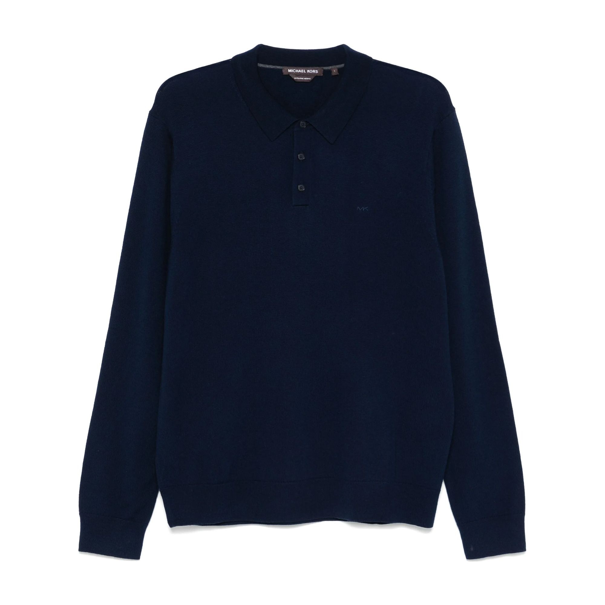 MICHAEL KORS Polo marškiniai ilgos rank. vyrams, Mėlyna, Core merino ls polo-emb 1