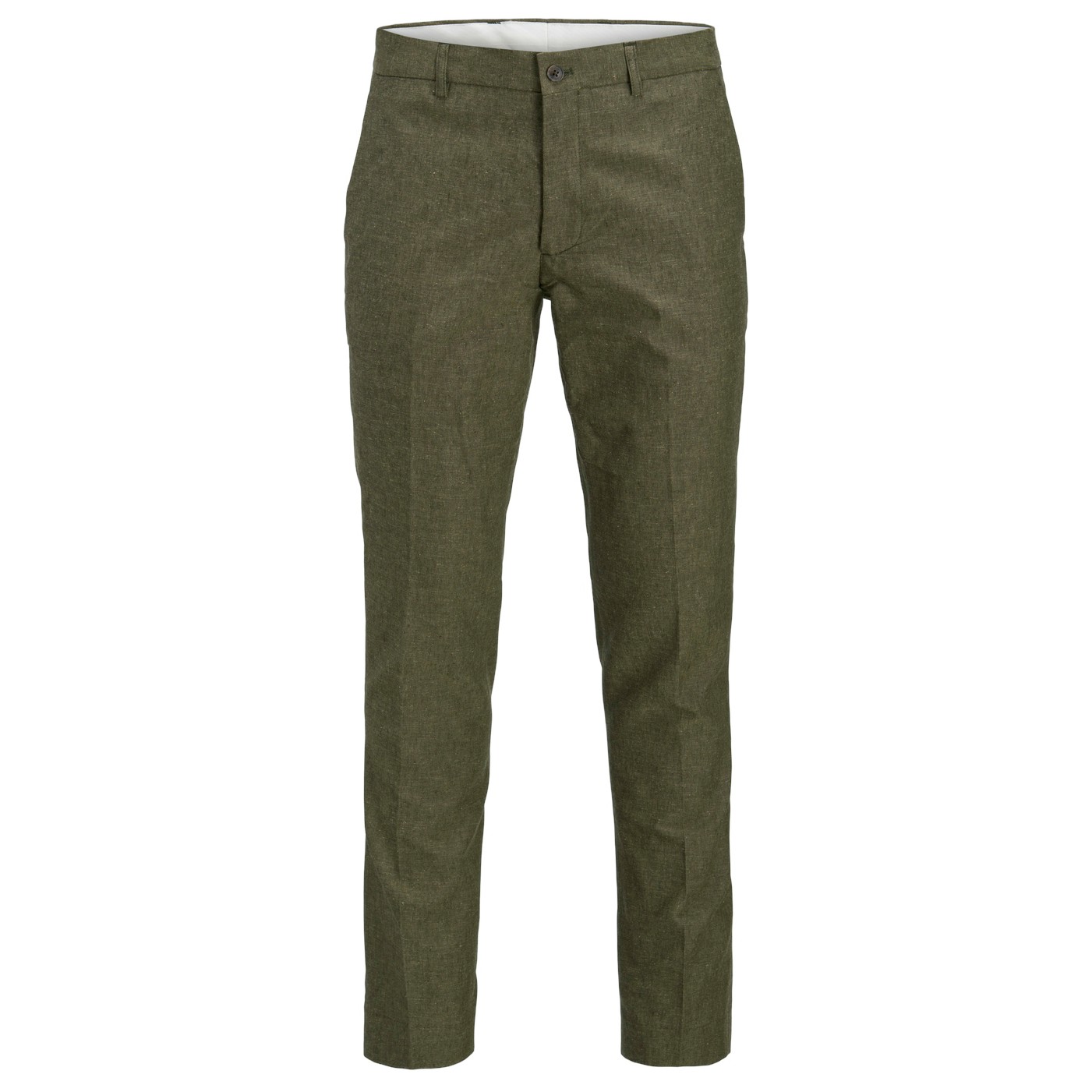 JACK & JONES Kelnės vyrams, Chaki, JPRRIVIERA LINEN TROUS 1