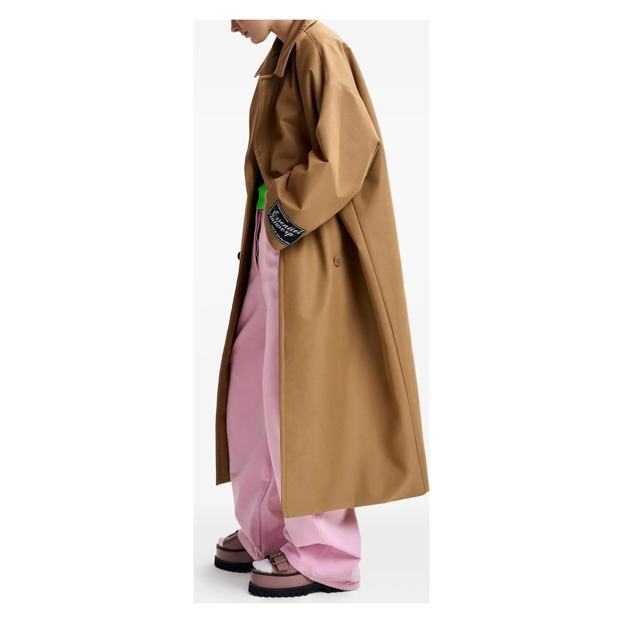 ESSENTIEL ANTWERP Lietpaltis moterims, Ruda, 1 oversized trench coat 3