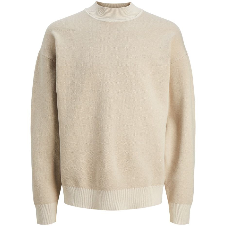 JACK & JONES Megztinis vyrams, Smėlio, JPRBLAROSS KNIT MOCK N