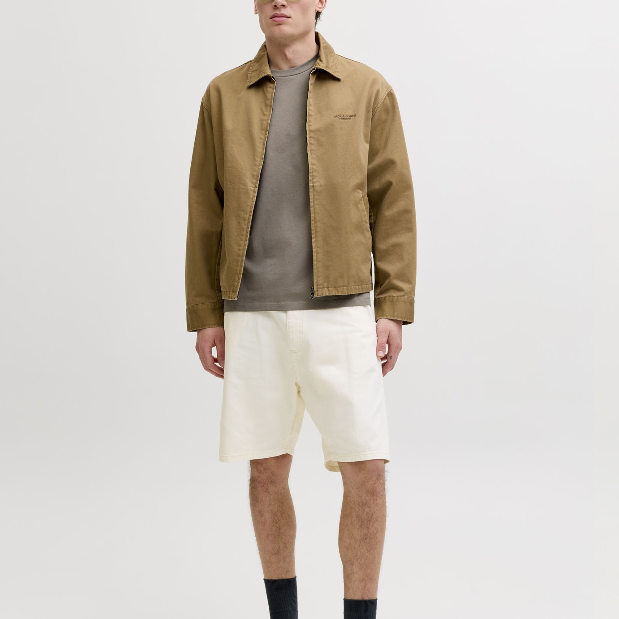 JACK & JONES Marškinėliai vyrams, Pilka, Oscar 3