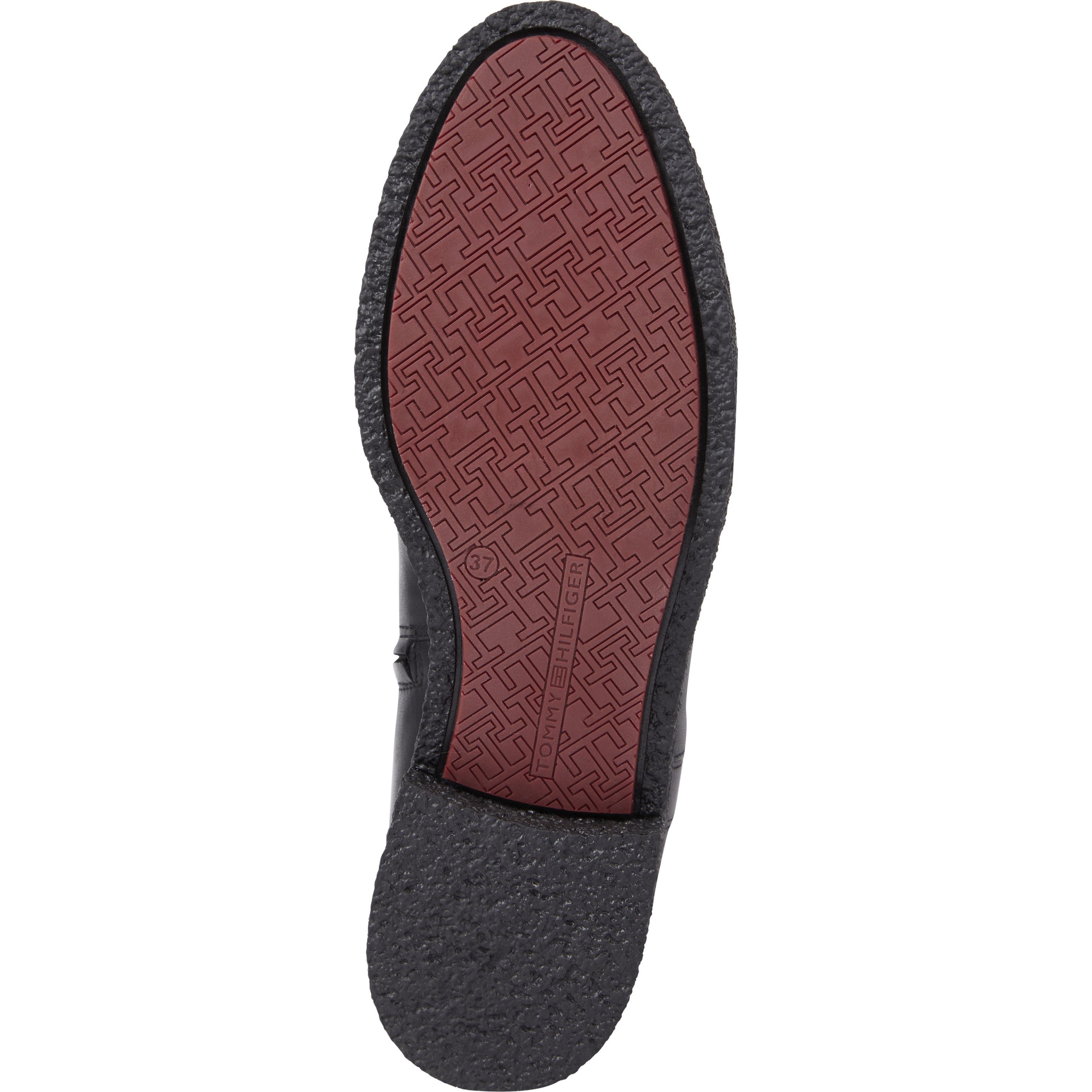 TOMMY HILFIGER Auliniai moterims, Juoda, Crepe look longboot 4
