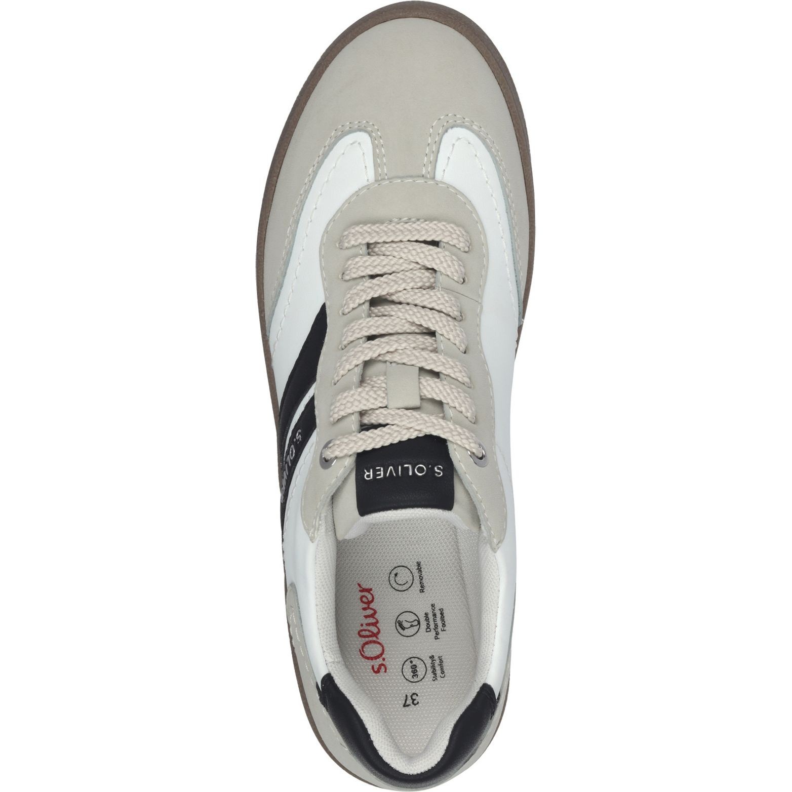 S.OLIVER Laisvalaikio bateliai moterims, Balta, Women Lace-up, S.Oliver 4