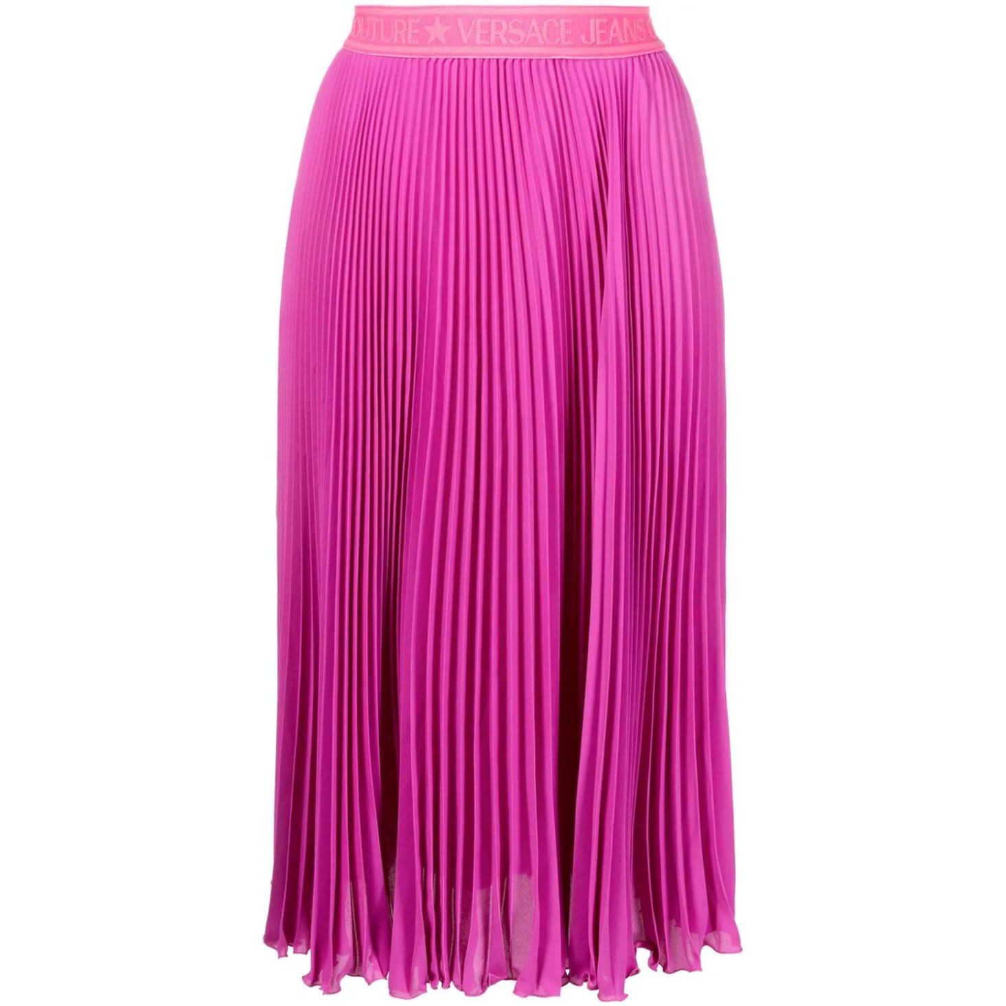 VERSACE JEANS CUTURE Midi sijonas moterims, Rožinė, Midi skirt 1