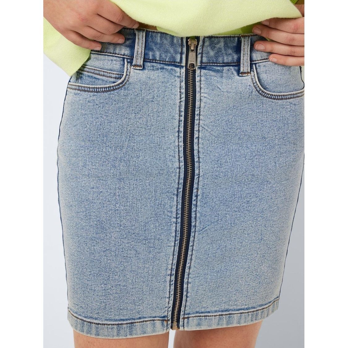 NOISY MAY Mini sijonas moterims, Mėlyna, Nmkleo mini skirt 6