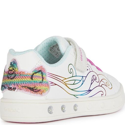 GEOX Laisvalaikio bateliai mergaitėms, Balta, Skylin sneakers, geoj458wc000bcc0653 4