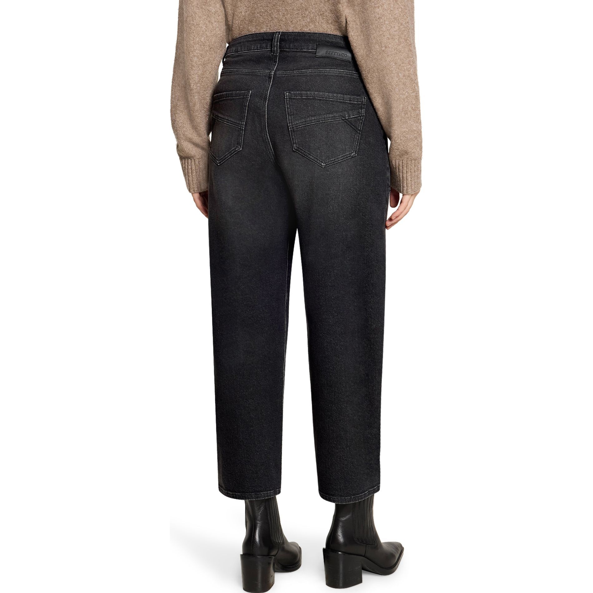 BETTY & CO Regular džinsai moterims, Juoda, Jeans pants 4