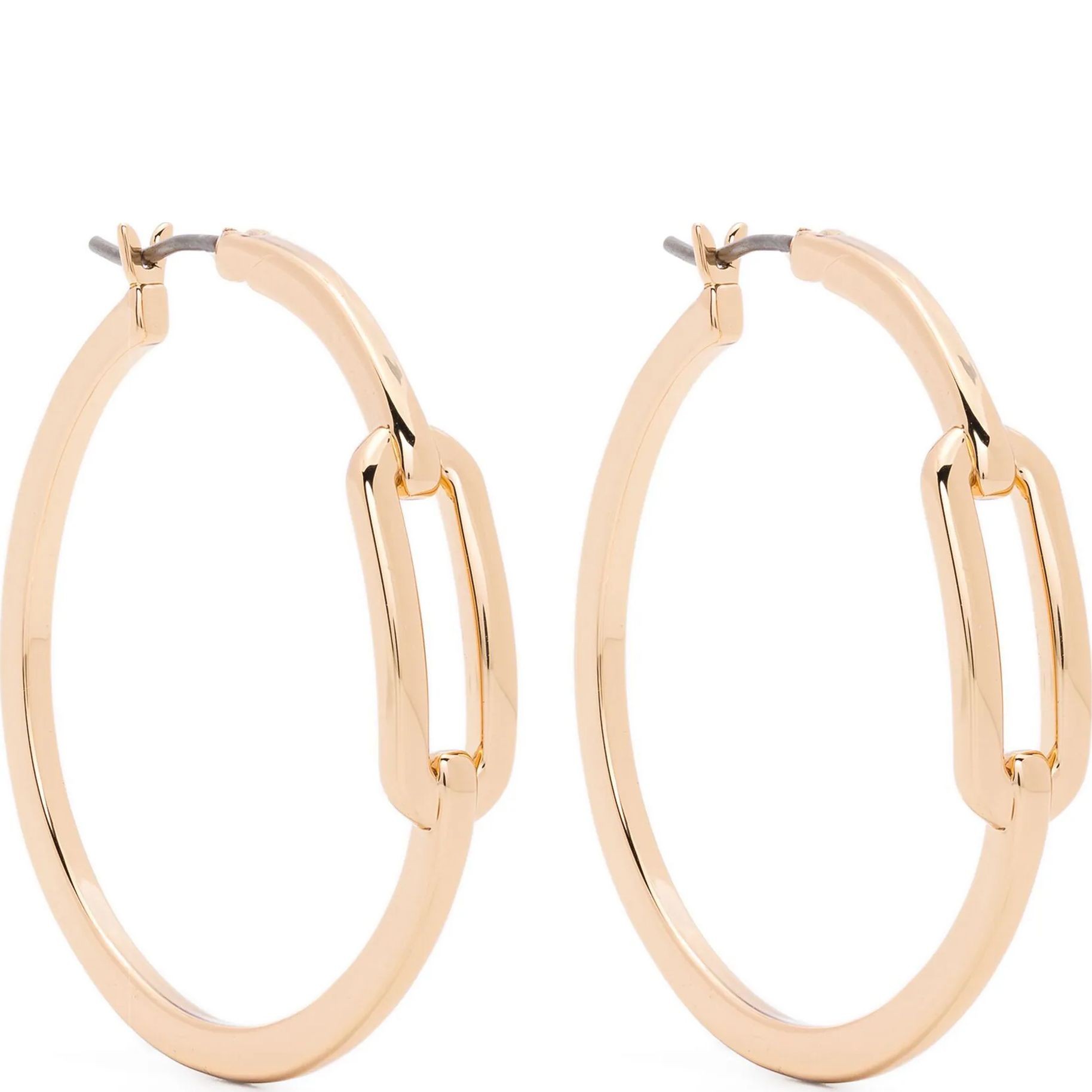 RALPH LAUREN Auskarai moterims, Auksinė, Pe 35mm link hoop 1