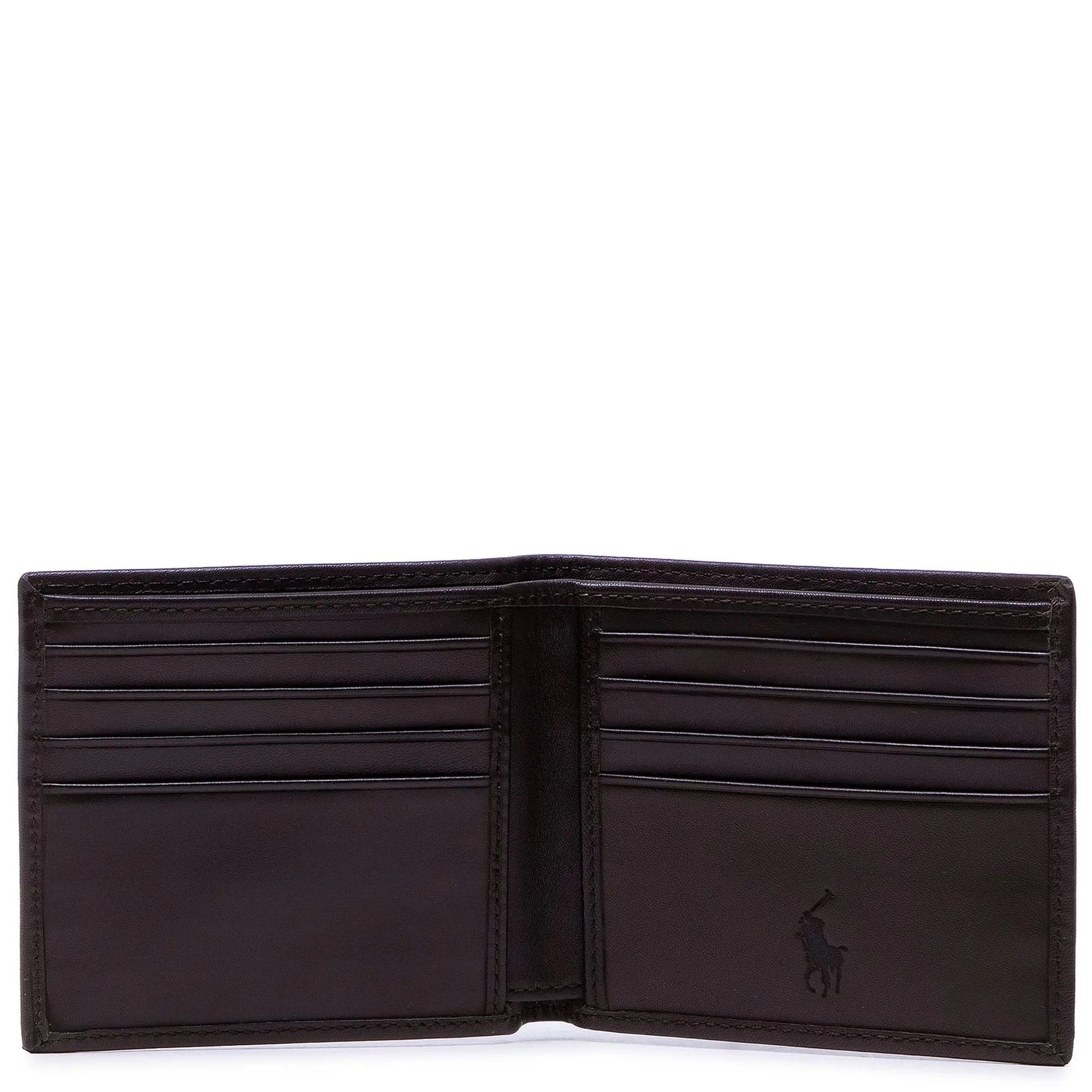 POLO RALPH LAUREN Piniginė vyrams, Ruda, Smooth leather wallet 3